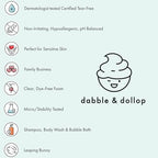 Dabble & Dollop Fizzy Cane Bath Bombs - Natural Droplets for Kids, 100% USA-Made, Paraben & Sulfate Free, Vegan, Gluten-Free, Tear-Free, Moisturizing & Fun (Set of 12)