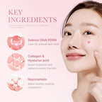 medicube Uneven Skin & Firm Capsule Duo: Deep Vitamin C Golden Capsule Face Moisturizer and Salmon DNA PDRN Pink Collagen Capsule Cream