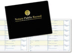 Adams Notary Public Record Journal, 11 x 8.5 Inches, 6 Entries Per Page, 63 Pages Per Book, Black (AFR90)