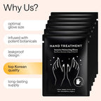Korean Hand Masks Moisturizing Glove for Dry Hands - Hand Moisturizer Gloves for Women, Men - Hand Therapy Gloves with Collagen, Rose Oil, Shea Butter - White Hydrating Korean Hand Mask Bulk, 6 Pack