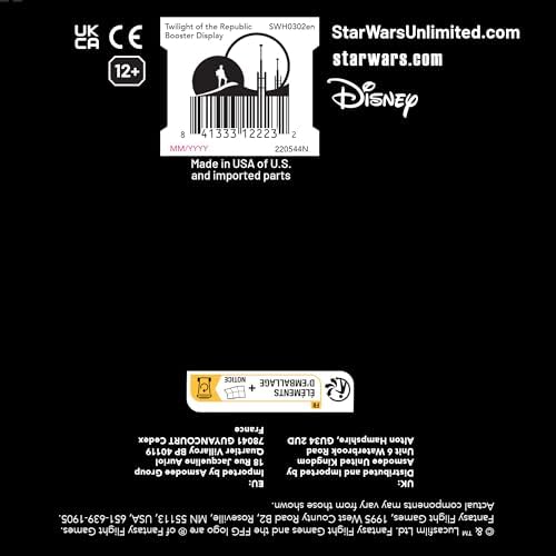 Asmodee Star Wars: Unlimited TCG Twilight of The Republic Booster Display (Set of 24 Booster Packs) - Trading Card Game for Kids & Adults, Ages 12+, 2+ Players, 20 Min Playtime
