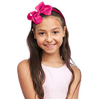 SIQUK 12 Pieces Headbands with Ribbon Bow for Girls, Hair Bow Boutique Grosgrain Headbands, 12 Colors