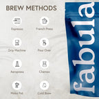 Fabula Coffee Dark Roast Whole Beans - Organic - Low Acid - Single Origin -Non GMO - Mold Free - 12 Ounces