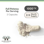 Acetyl L-Carnitine 1,000mg Per Serving, 150 Capsules (ALCAR for Brain Function Support, Memory, Attention, and Stamina) Acetyl L Carnitine That is Third Party Tested by Double Wood (Pack of 2)