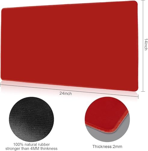 MTG Playmat for TCG Card Playing Game - 2Pcs Stitched Play Mat with Tube for Cards Gameplay, MTG, Yugioh, Magic The Gathering (24 x 14 in, 2 Pack)