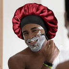 YANIBEST Bonnet for Men Hair Bonnet for Sleeping Double Layer Satin Bonnets for Black Women Curly Hair Braids