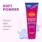 Lume Whole Body Deodorant Plus Sweat Control - Smooth Cream Tube - 72 Hour Odor And Sweat Control - Baking Soda Free, Skin Loving - 3.0 ounce, Pack of 2 (Soft Powder & Lavender Sage)