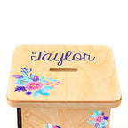 Wooden Piggy Bank for Kids and Adults, Personalized Gift Handmade in USA by BloomOwl, Custom Piggy Bank, Personalized Banks for Kids, Gifts for Baby Boys and Girls (Unicorn)