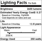 2 Pack Heat Lamp Bulb R40 250 Watt Roasted Red Infrared Explosion Proof Glass Heat Lamp Bulb for Reptiles, Chicks, Food, Bathroom, and Light Therapy, Use E26 Base