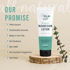Unscented Magnesium Lotion for Sleep | 6oz Bottle with 250mg in each Teaspoon | We use Natural Shea Butter in Our Paraben-Free Magnesium Lotion for Leg Cramps