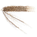 Goddess Locs Crochet Hair 22 Inch Boho River Locs Hippie Locs Wavy Crochet With Curly Hair In Middle And Ends Braids Hair Extensions (8Packs,22 inch, T27/613)
