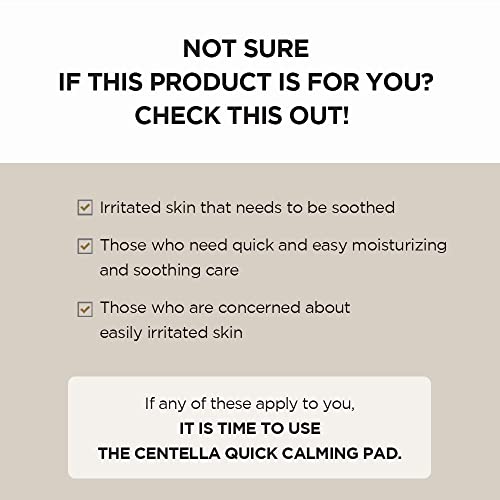 SKIN1004 Madagascar Centella Quick Calming Pad 70ea, 130ml, Quick Calming Effects Soothing for Sensitive Skin