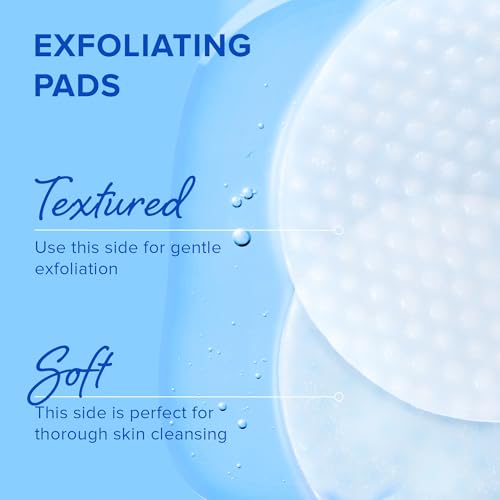 MAREE Glycolic Acid Pads - Toner Pads for Face Cleansing - Tea Tree Oil, Salicylic Acid & Vitamins E, B3, B5 - Facial Peel & Radiance Deep Cleaning Effect - 50 Count