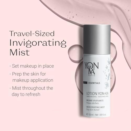 YonKa PS Hydrating Face Toner Travel Size, Natural Toning Spray for Dry & Sensitive Skin, Calming Mist to Minimize Pores and Treat Redness, Alcohol-Free and Paraben-Free, 1.6 oz