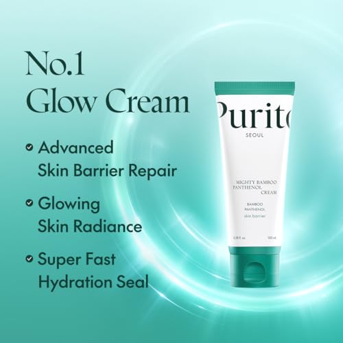 PURITO Oat-in Calming Gel Cream Mighty Bamboo Panthenol Cream Glass Skin Duo Set
