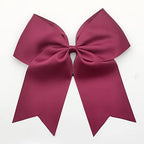 Hipcheer 20pcs 8" Large Maroon Cheer Bows for Girls, Hand-made Grosgrain Ribbon Hair Accessories for Teen Girls Softball Cheerleader Sports (Maroon 2)