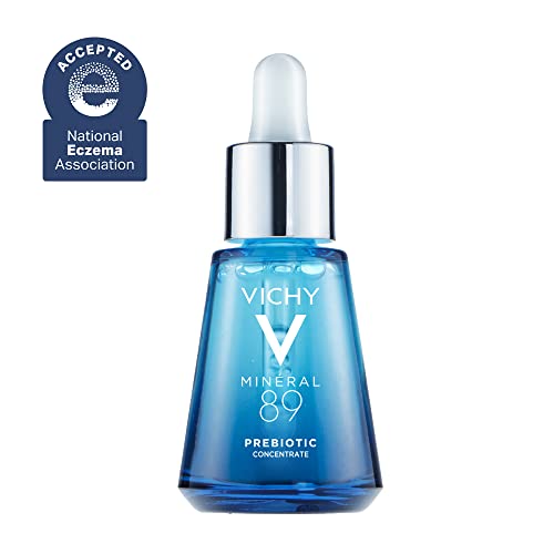 Vichy Mineral 89 Prebiotic Defense & Recovery Concentrate, Niacinamide Serum For Face, Skin Barrier Repair Seum With Antioxidants, Pore Minimizer & Hydrating Serum For Dull, Dry Skin