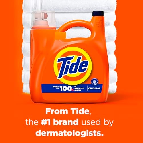 Tide Liquid Laundry Detergent, Original Scent, 105 fl oz, 80 Loads