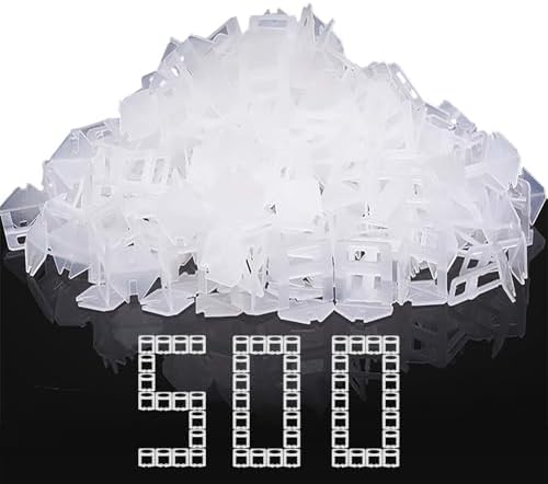 DGSL Tile Leveling System, 500-Piece 1/16" Tile Spacers Clips Tile Tools, Tile Installation Tools for Professional Ceramic Tile and Stone Installation