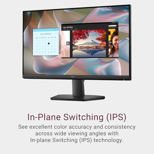 Dell 24 Monitor - SE2425HM - 23.8-inch Full HD (1920x1080) 16:9 100Hz Display, IPS Panel, 16.70 Million Colors, Anti-Glare, 1 HDMI / 1 VGA Port, TÜV Rheinland 3-Star*, Comfortview Plus - Black