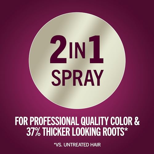 Schwarzkopf Keratin Color Root Temporary Hair Color Spray, Light Brown - Salon Inspired Temporary Hair Dye, for up 100% Gray Coverage and Thicker Looking Roots, Ammonia free