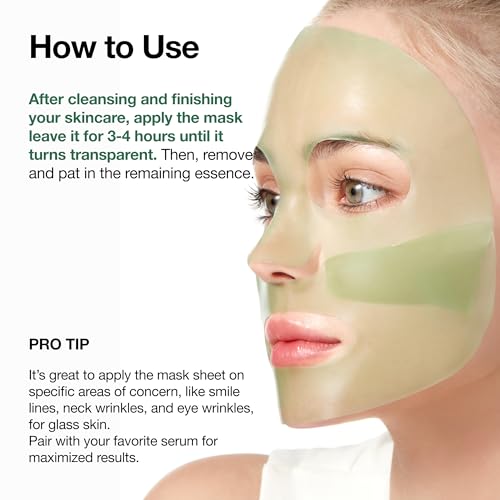 ANUA Heartleaf 70 Soothing Collagen Mask, Overnight Face Mask for Glass Skin, hyaluronic acid, Collagen, Soothing & hydration Facial Mask for Sensitive Skin, Natural Color, Korean Skin Care (38g, 4ea)