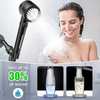 Filtered Shower Head with Handheld, High Pressure 5-Spray Shower Head with Filters for Hard Water, ON/OFF Switch Showerhead for Pets Bath, Shower Heads Filter - Remove Chlorine, Reduce Dry Itchy Skin