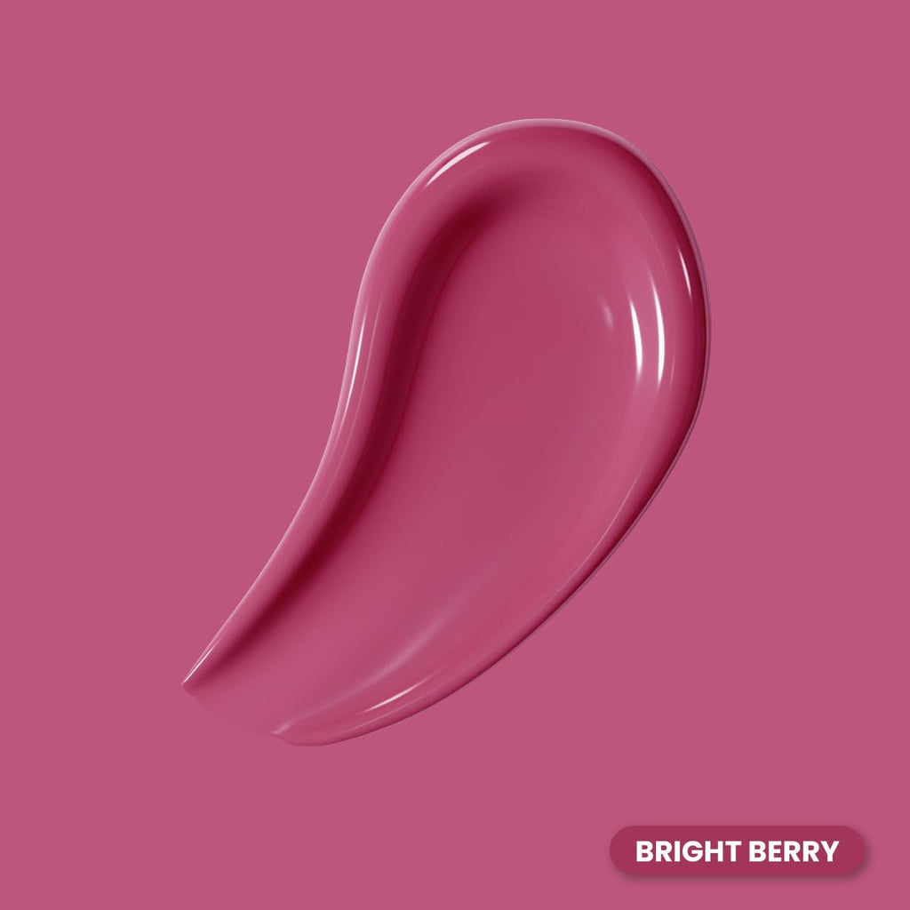 PRIME PROMETICS PrimeLip SPF 35 Lip Oil for Mature Women – UVA & UVB Shield – Intense, Long-Lasting Hydration – Vibrant Color & Non-Sticky, Shiny Gloss (Bright Berry)