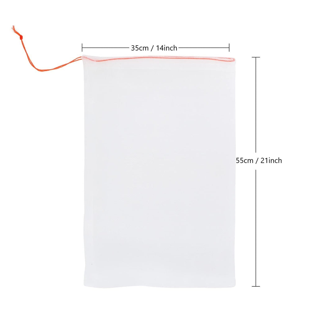 20Pcs Kikhope Fruit Protection Bags, 21"x14" Garden Netting Bags with Drawstring, Fruit Netting Bags, Fruit Tree Bags, Netting Barrier Bags for Protecting Fruits and Vegetables