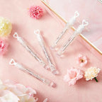 120 Count Wedding Mini Bubble for a Wedding Wands Bulk Heart Bubble Wand for Guests Send Off Party Supplies Valentine Anniversaries Celebration (Pink Flower)