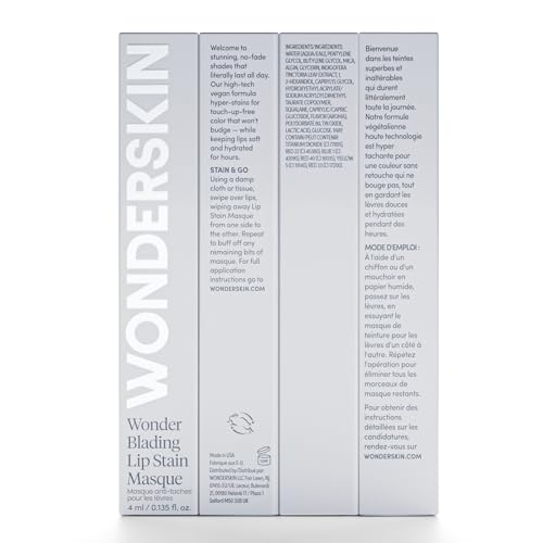 Wonderskin Wonder Blading Lip Stain Peel Off Masque - Long Lasting, Waterproof and Transfer Proof Pink Lip Tint, Matte Finish Peel Off Makeup (Sweetheart Masque)