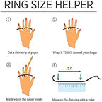 Ladytree Anxiety Relieve Rings 925 Sterling Silver Spinner Fidget Ring Worry Stress Relieving Boredom ADHD Autism Ring Platinum Plated Jewelry Birthday Gifts for Women Men