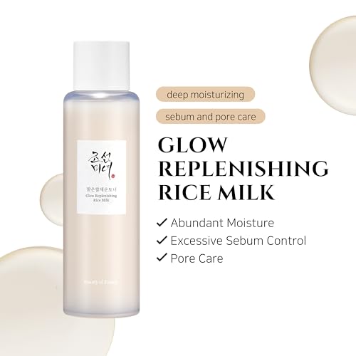 Beauty of Joseon Red Bean Refreshing Pore Mask with Glow Replenishing Rice Milk Face Toner for Dry Dull Skin