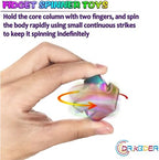 2 Pc Fidget Spinner Toys Cube Adults, Easter Basket Stuffers for Teens Metal EDC Cool Desk Gadgets Office Toys Small Anxiety Figette Sensory Toy, ADHD Tool Fingears Figet Stress Valentine Gift For Boy
