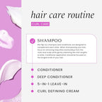 HASK CURL CARE Shampoo + Conditioner Set Coconut and Argan Oil, for Curly Hair Types, Vegan, Color Safe, Gluten-Free, Sulfate-Free, Paraben-Free, Cruelty-Free - 1 Shampoo and 1 Conditioner