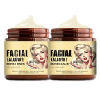 Whipped Beef Tallow & Honey Balm | Grass-Fed, Grass-Finished Organic Tallow Face Moisturizer, Body Lotion & Lip Balm | Unscented Multi-Purpose Balm | 4.23oz (2)