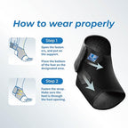 LP SUPPORT 768CN Ankle Stabilizar Brace - Achilles Tendon Strap for Tendonitis, Sprains, Strains Pain Relief and Recovery - Ankle Support for Women and Men - (Black, XL, 1pcs)
