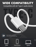 Antool USB C Headphones, 【Ultra Clear Calls & no Noise】 Earbuds Wired for iPhone 16/15 USBC Headphones,Compatible with iPhone/Android/Galaxy/iPad【2 Pack】
