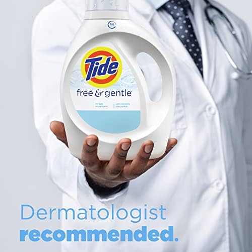Tide Free & Gentle Liquid Laundry Detergent, 105 fl oz, 80 Loads, HE Compatible
