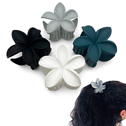 Flower Hair Clips for Women 2.8 Inch for Thick Thin Curly Hair Accessories, Cute Girl Gifts, Strong Hold, Decorative Matte Colors