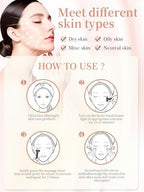 7 Acne Light Therapy Wand Red Light Therapy for Face Microcurrent Facial Device, True Beauty Glow Facial Massager Lymphatic Drainage Massager Face, Facial Massager Tool Face Sculpting Tool