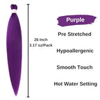 Purple Boho Hair for Braiding Hypoallergenic Boho Braiding Hair Knotless Braids for Black Women