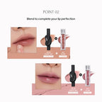 Tie Up Cover Tint - Waterproof & Long Lasting Lip Stain for Women - Korean Base Nude Tint Stick - Kbeauty Matte Gloss - Mood Color Changing (05 HUSH ROSE, 0.2 Fl oz)