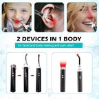 Red Light Therapy,Cold Sores Treatment&Fever Blister, Infrared Light Therapy for Lips Mouth Nose Ear Knee Feet Hands Joint Muscle Nerve Pain Relief Red Light Therapy for Face with Removable Tip