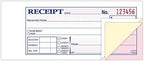 Adams Money/Rent Receipt Book, Carbonless, 3-Part, 2-3/4 x 7-3/16 Inches, 50 Sets per Book, Pack Of 6