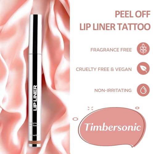 Peel off Lip Stain, Peel off Lip Liner, Peel off Lip Liner Stain, 5 Colors Lip Stain Peel off Tint Tattoo Color Waterproof Long-Lasting, Non-stick Cup (02)