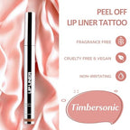 Peel off Lip Stain, Peel off Lip Liner, Peel off Lip Liner Stain, 5 Colors Lip Stain Peel off Tint Tattoo Color Waterproof Long-Lasting, Non-stick Cup (02)