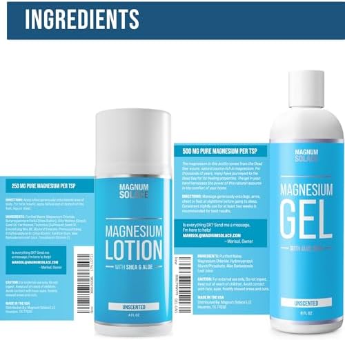 Magnesium Lotion & Magnesium Gel (2 Item Bundle)