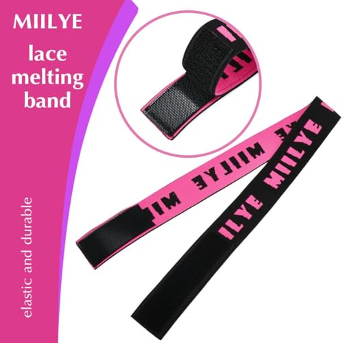 MIILYE Lace Glue for Wigs, Strong Hold Wig Glue for Front Lace Wig, Waterproof Sweat Proof Lace Front Wig Glue Bond Glue for Lace Wigs, Invisible Hair Glue for Wigs Bonding Adhesive, White