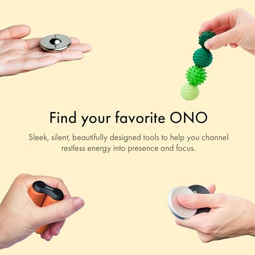 ONO Roller - Handheld Fidget Toy for Adults | Help Relieve Stress, Anxiety, Tension | Promotes Focus, Clarity | Compact, Portable Design | Stainless Steel Junior Size